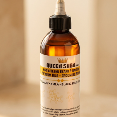 KINGS Beard & Hair Growth Oil.  Pumpkin Seed, Castor, Rosemary & Black Seed