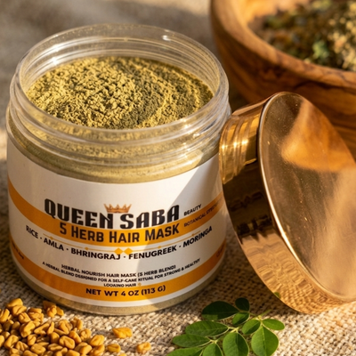 5 Herb Hair Mask  Ayurvedic Treatment for Strength & to Help Hair Growth