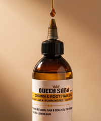 CROWN AND ROOT Strength & Help Growth Hair Oil – Rosemary, Pumpkin Seed & Amla