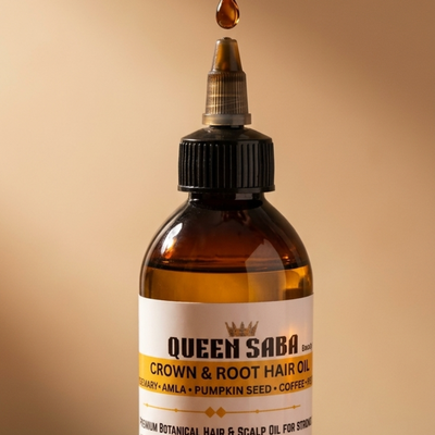 CROWN AND ROOT Strength & Help Growth Hair Oil – Rosemary, Pumpkin Seed & Amla