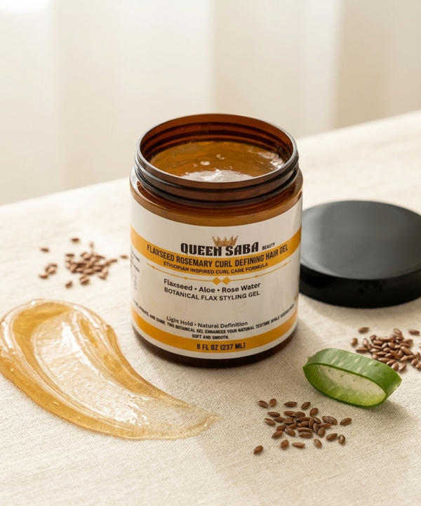 Flaxseed Rosemary Curl Defining Hair Gel – Herbal Hair Growth Gel