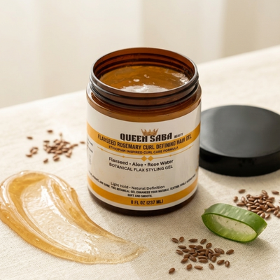 Flaxseed Rosemary Curl Defining Hair Gel – Herbal Hair Growth Gel