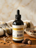ANTIOXIDANT RICH BOTANICALS Care Hair Oil | 4 fl oz | Ethiopian Black Seed, Kororema (ኮረሪማ), Black Cardamom, Amla & Nettle | Lightweight Hair & Scalp Oil for Moisture and Shine